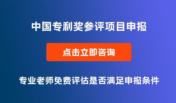 中國(guó)專利獎(jiǎng)申報(bào)